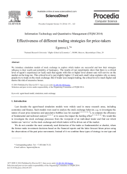 Effectiveness of Different Trading Strategies for Price-takers