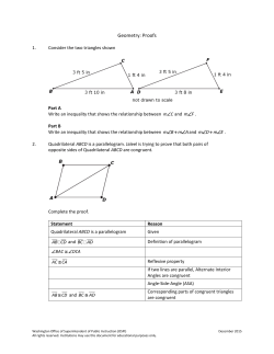 High School Cluster Quiz Proofs - Office of Superintendent of Public