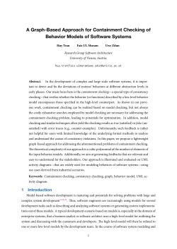 A Graph-Based Approach for Containment Checking of Behavior