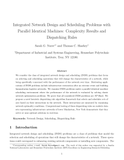 Integrated Network Design and Scheduling Problems