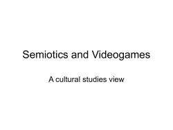Semiotics and Videogames
