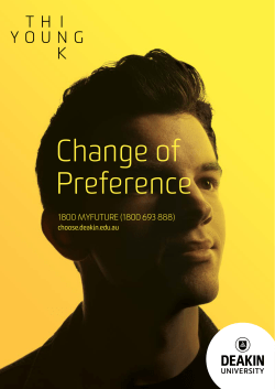 Change of Preference