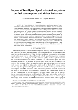 Impact of Intelligent Speed Adaptation systems on fuel consumption