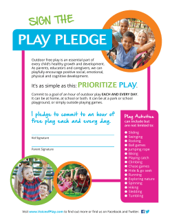 Play Pledge - Voice of Play