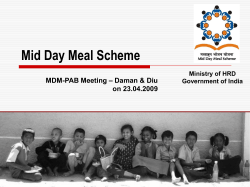 PPT - Mid Day Meal Scheme