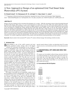 A New Approach to Design of an optimized Grid Tied Smart Solar