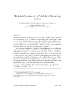 Multilabel Classifiers with a Probabilistic Thresholding Strategy
