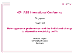 Kein Folientitel - International Association for Energy Economics