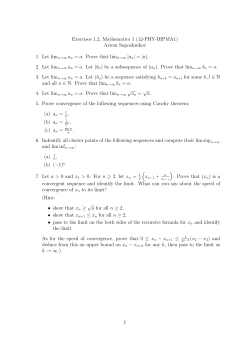 Exercises 1.2, Mathematics 1 (12-PHY