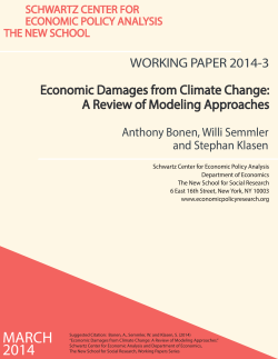 Economic Damages from Climate Change