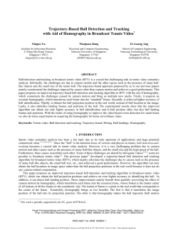Trajectory-Based Ball Detection and Tracking with Aid of