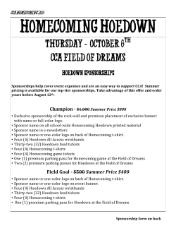 Field Goal - $500 Summer Price $400