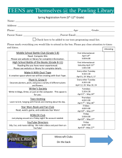 Middle School Battle Club (Grade 5-8)