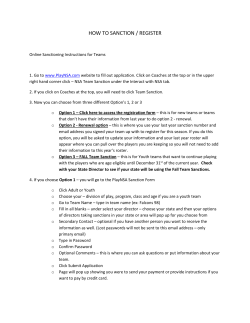 how to sanction / register