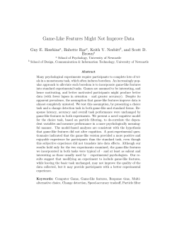 Game-Like Features Might Not Improve Data