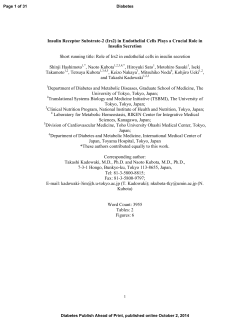 Insulin Receptor Substrate-2 (Irs2) in Endothelial Cells Plays a