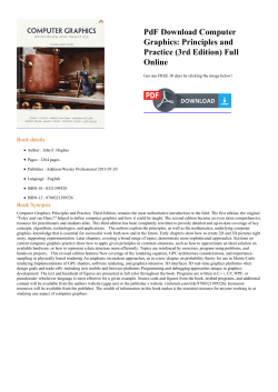 PdF Computer Graphics: Principles and