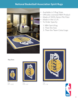 National Basketball Association Spirit Rugs