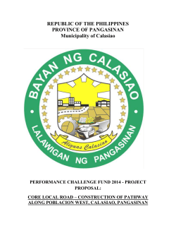 CORE LOCAL ROAD - Performance Challenge Fund