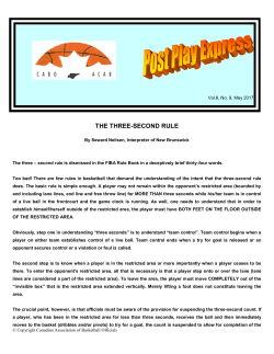 May 2017 Edition - Canada Basketball