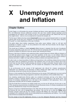 Unemployment and Inflation &ndash; Part 13
