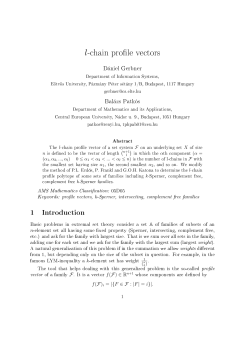 l-chain pro le vectors