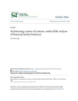 Architecting system of systems: artificial life analysis