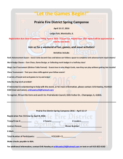 Let the Games Begin!