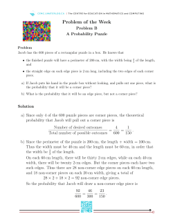 Problem of the Week