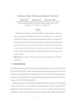 Random Fuzzy Alternating Renewal Processes
