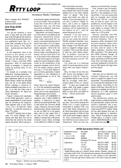 RTTY Loop - One-Chip AFSK Generator