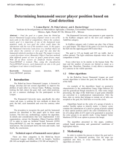 Determining humanoid soccer player position based on Goal detection