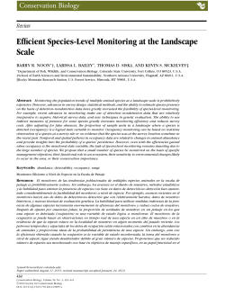 Efficient species-level monitoring at the landscape scale