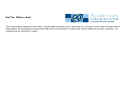 Template for lesson plans