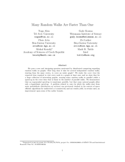 Many Random Walks Are Faster Than One