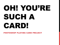 photoshop playing card project