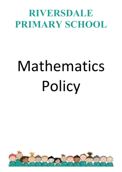 Mathematics - Riversdale Primary School
