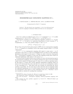 ISOMORPHICALLY EXPANSIVE MAPPINGS IN l2 1. Introduction