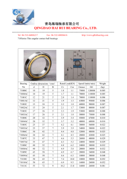 718 series thin angular contact ball bearings
