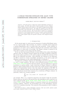 arXiv:math/0611609v1 [math.SP] 20 Nov 2006