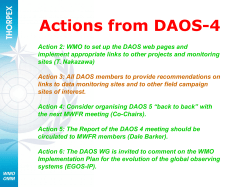 Actions from DAOS-4