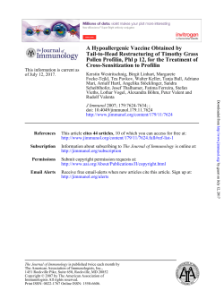 A Hypoallergenic Vaccine Obtained by Tail-to