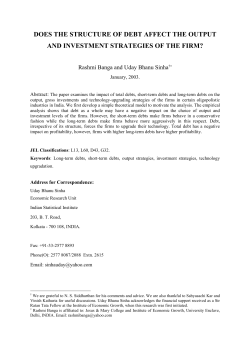 Impact of leverage on output strategies and profitability of the firm in