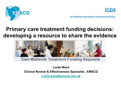 Primary care treatment funding decisions: developing a resource to
