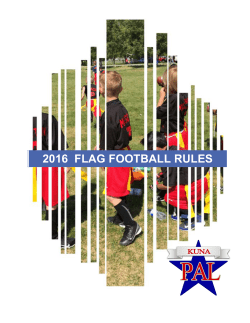 2016 flag football rules