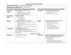 Nutrition and Wellness