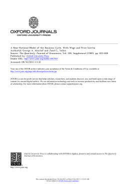 A Near-Rational Model of the Business Cycle, With Wage and Price