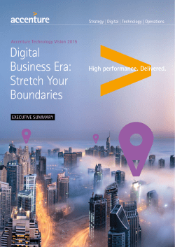 Technology Trends 2017 &ndash; Accenture Tech Vision