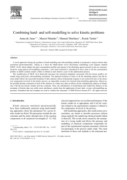 Combining hard- and soft-modelling to solve kinetic problems
