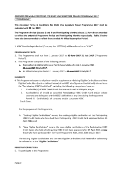 PROGRAMME - HSBC Malaysia